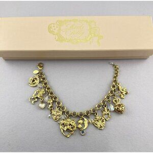 Kirks Folly Charm Bracelet Legends of the Heart Moon Lion Crown Heraldic Knight